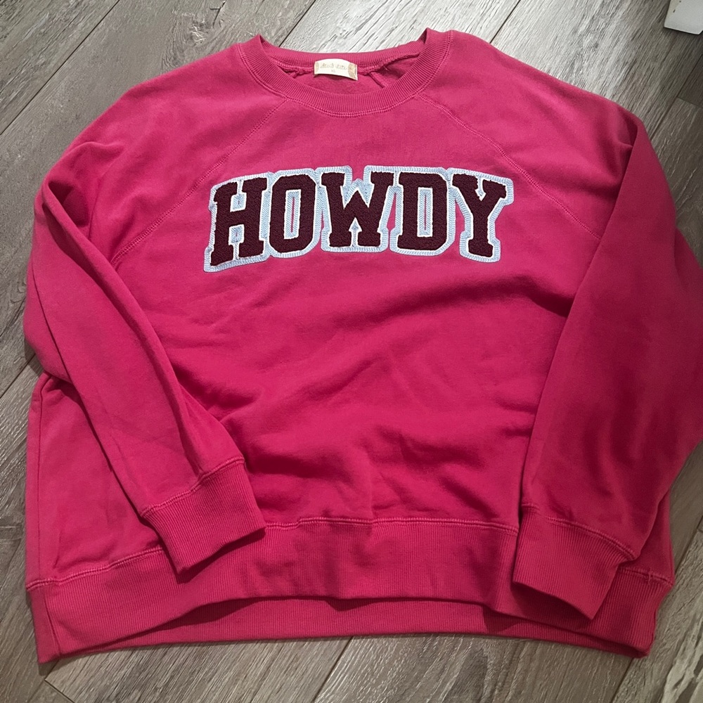 Pink Howdy Altar'd state sweatshirt